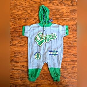 Vintage‎ Baseball Slugger Hooded Jumpsuit